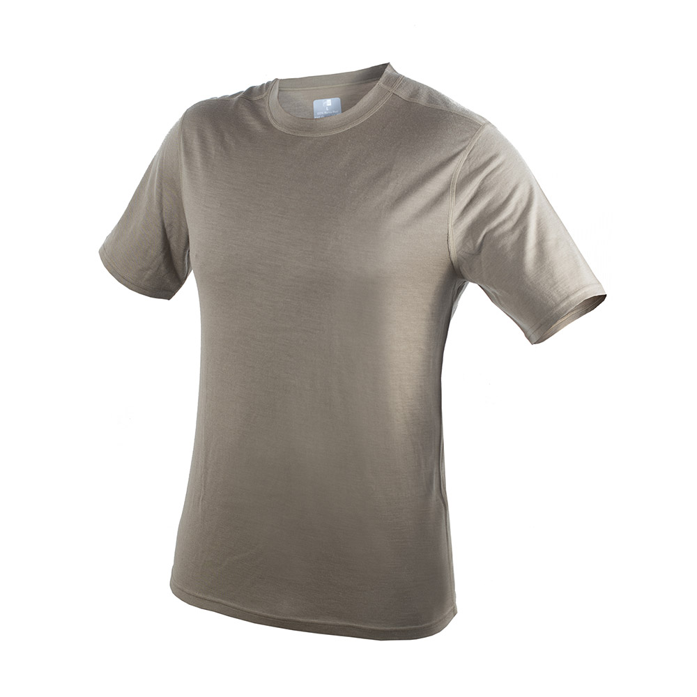 MLV | Merino S/S Crew | Khaki i gruppen T-SHIRT hos Equipt AB (Merino SS Crew Khaki)